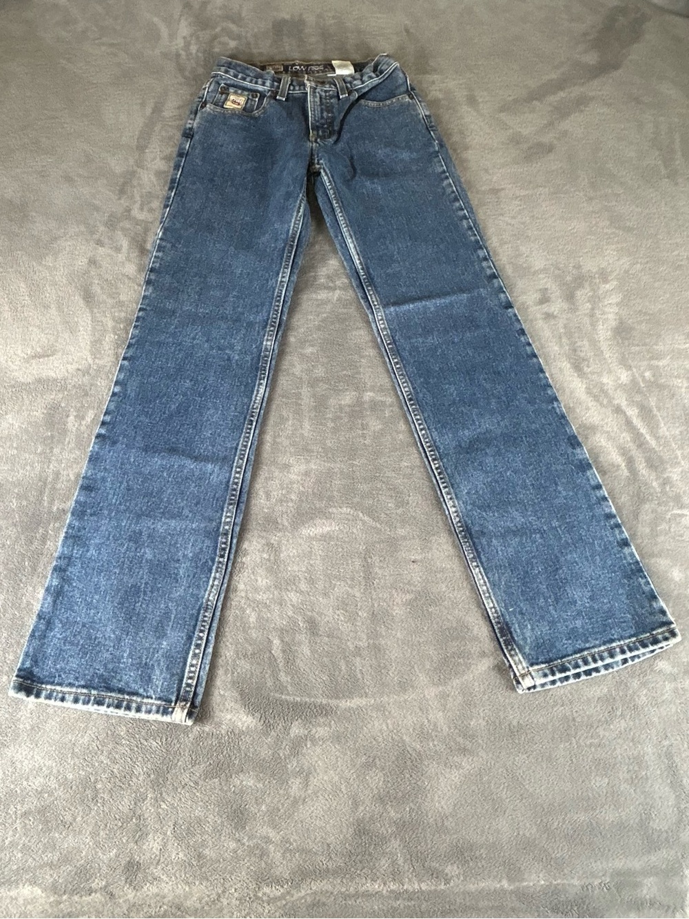 Cruel Girl Jeans Womens 0 Blue Denim Low Rise Slim Straight Y2K Medium Wash